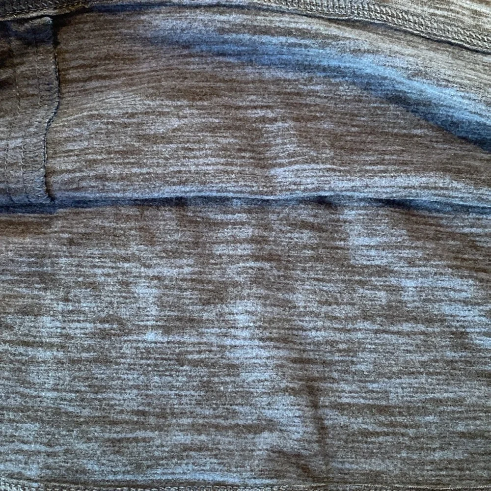 Tech Fleece Crew Blue Space Dye Long Sleeve Sweater Top w Zip Pocket Size XXL